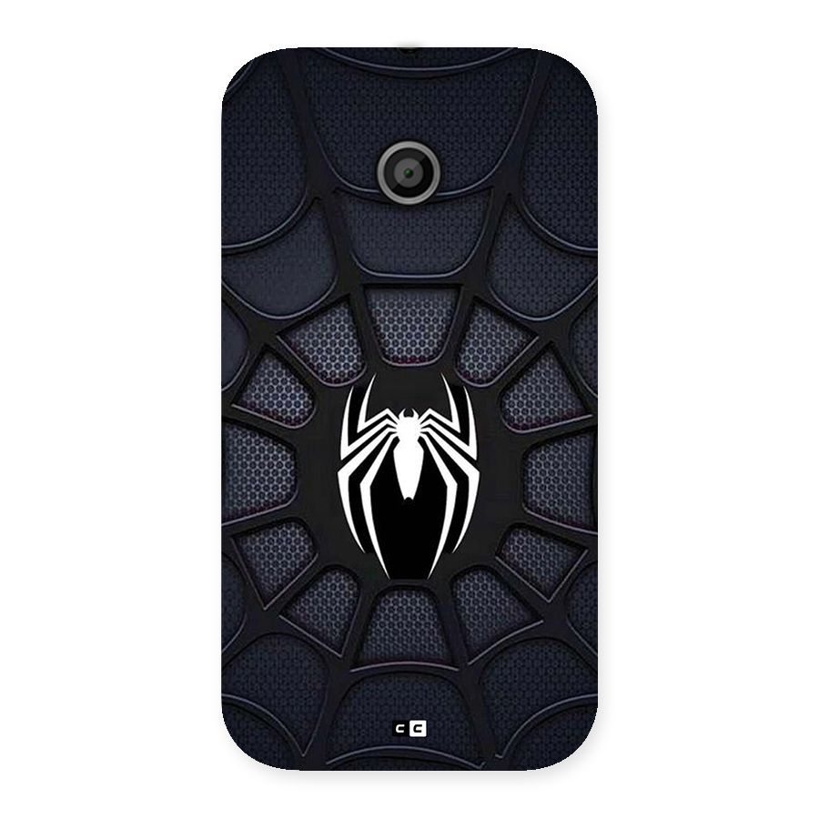 Black Web Back Case for Moto E