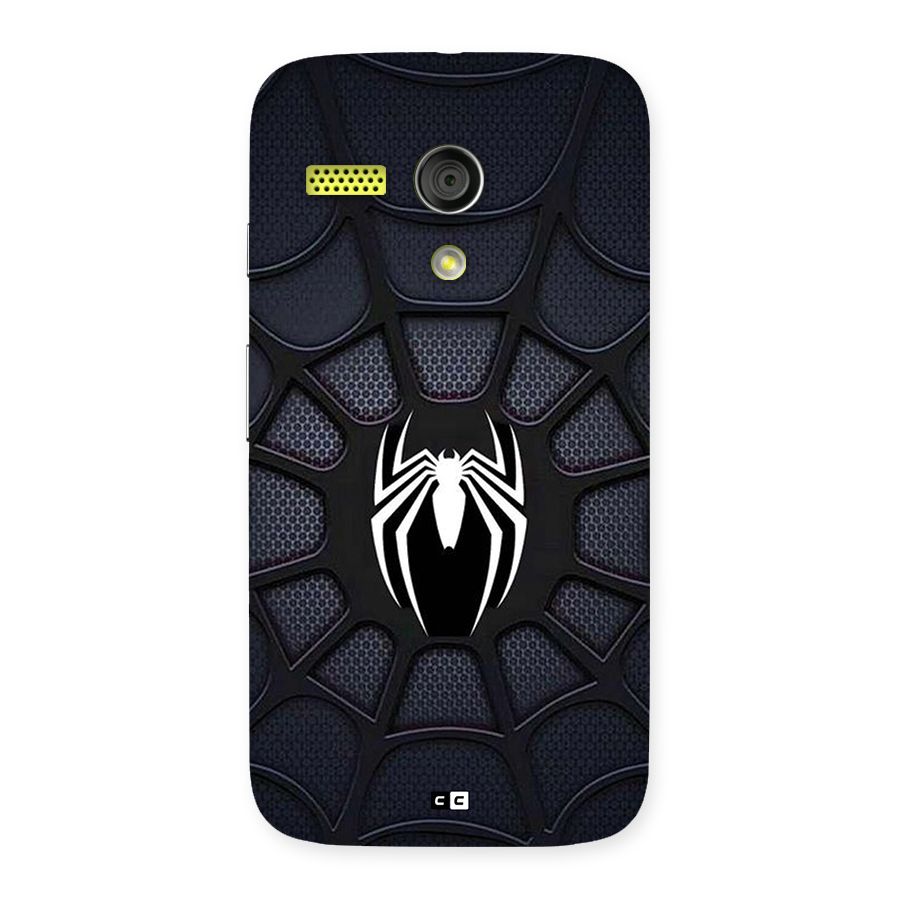 Black Web Back Case for Moto G