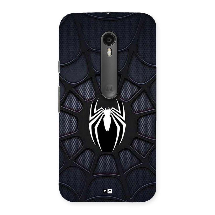 Black Web Back Case for Moto G3