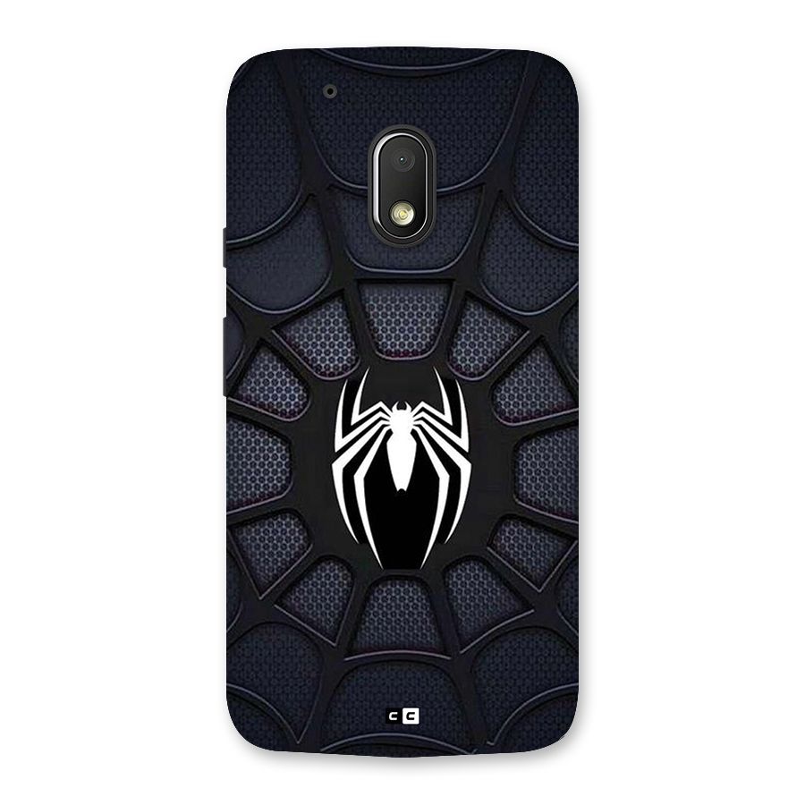 Black Web Back Case for Moto G4 Play