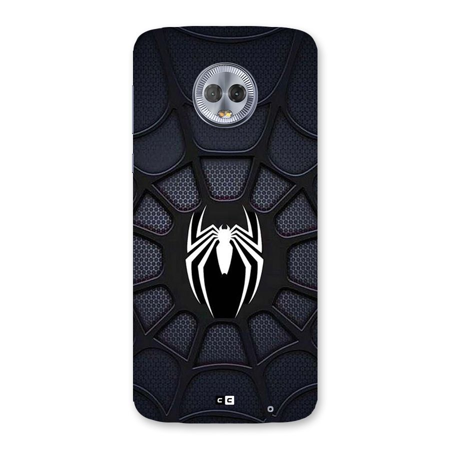 Black Web Back Case for Moto G6 Plus