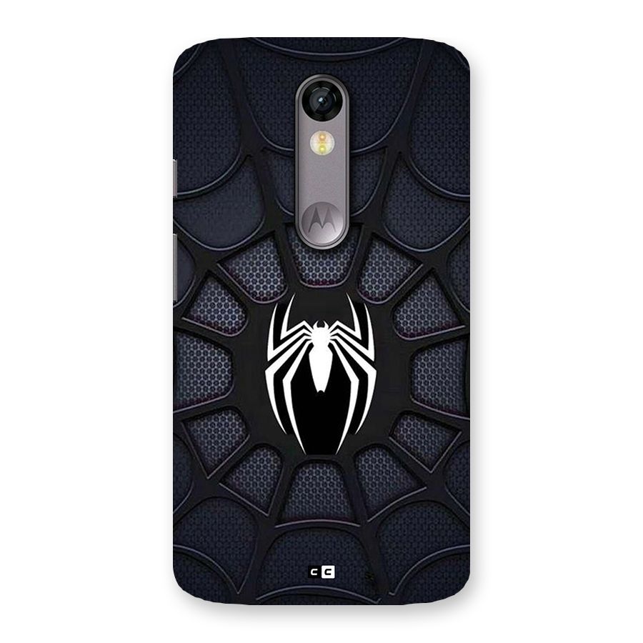Black Web Back Case for Moto X Force