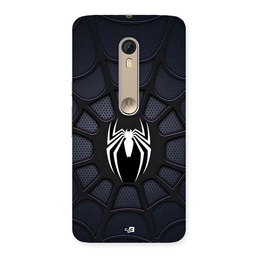 Black Web Back Case for Moto X Style