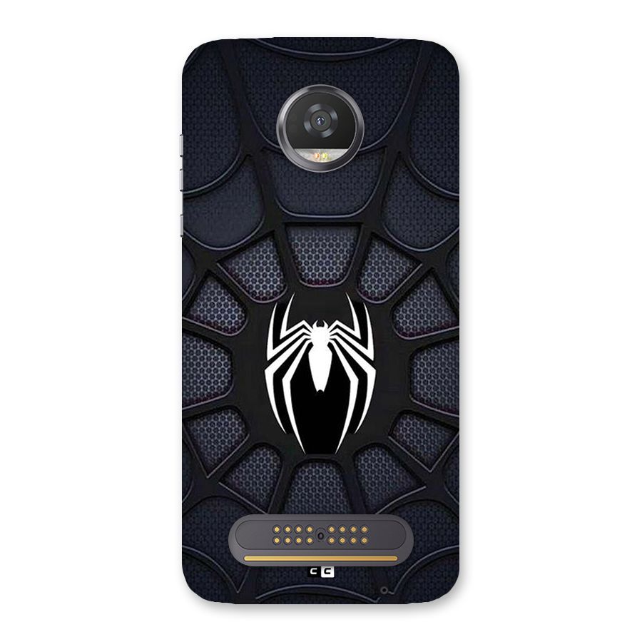 Black Web Back Case for Moto Z2 Play