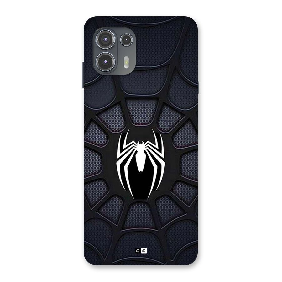 Black Web Back Case for Motorola Edge 20 Fusion