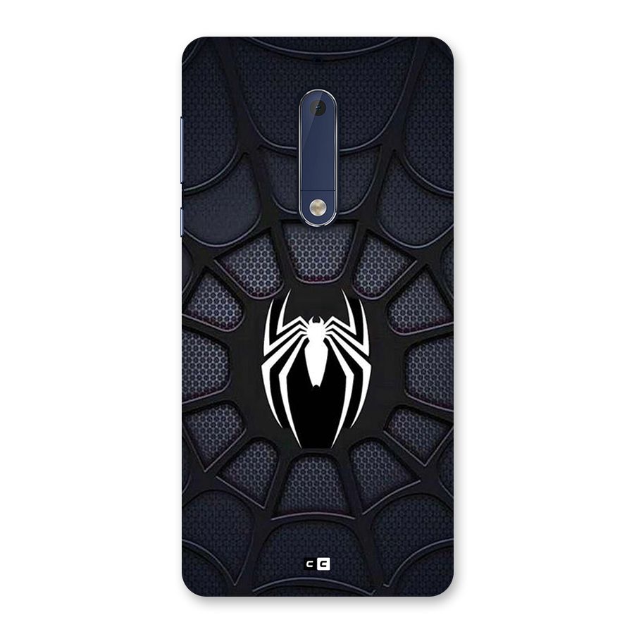 Black Web Back Case for Nokia 5
