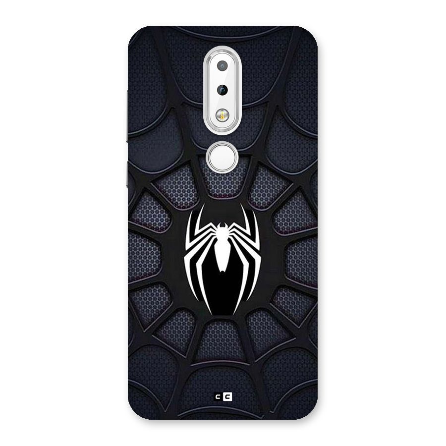 Black Web Back Case for Nokia 6.1 Plus