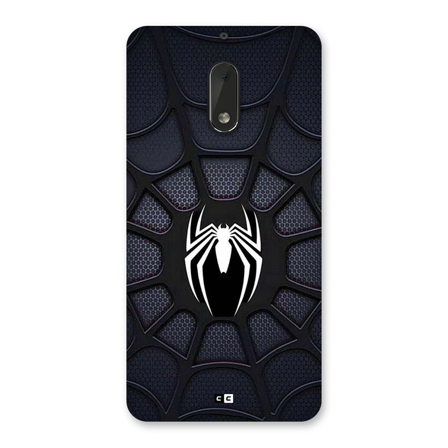 Black Web Back Case for Nokia 6