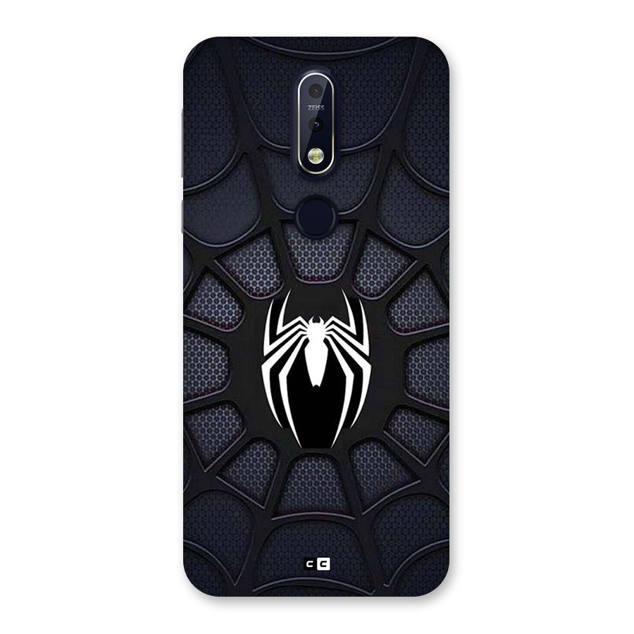 Black Web Back Case for Nokia 7.1
