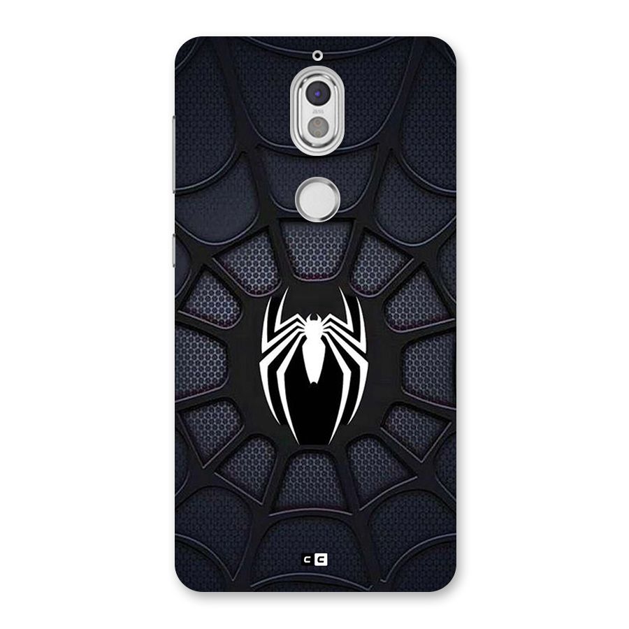 Black Web Back Case for Nokia 7