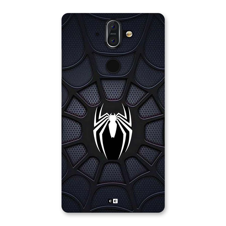 Black Web Back Case for Nokia 8 Sirocco