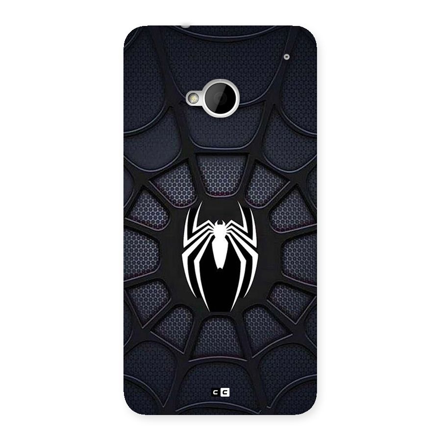 Black Web Back Case for One M7 (Single Sim)