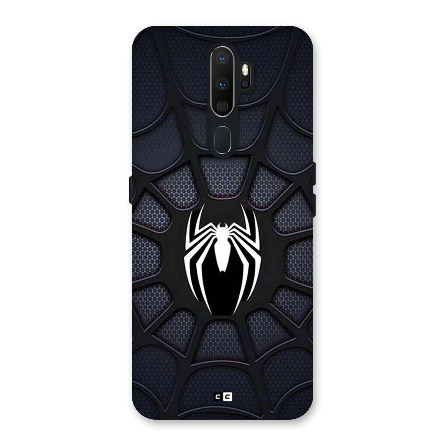 Black Web Back Case for Oppo A5 (2020)