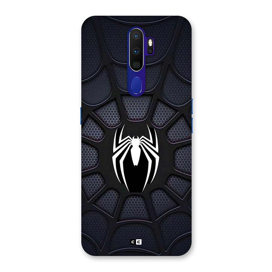 Black Web Back Case for Oppo A9 (2020)