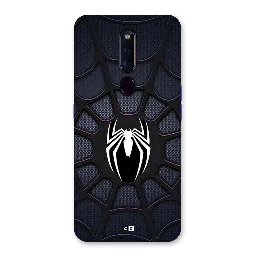 Black Web Back Case for Oppo F11 Pro