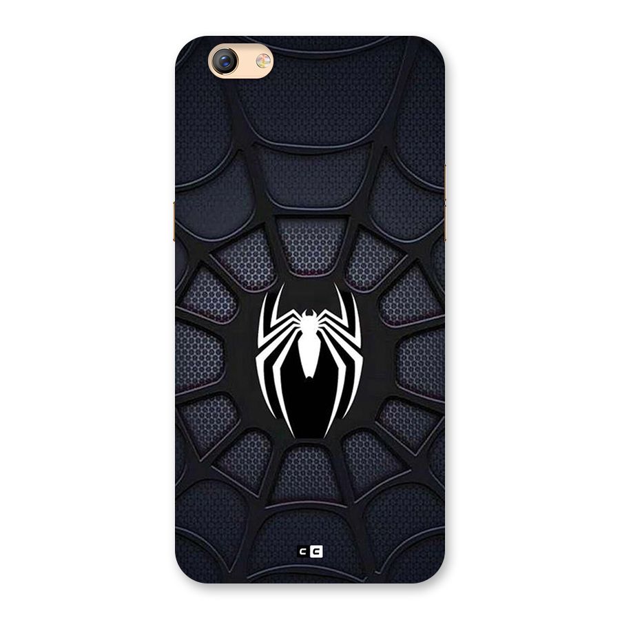 Black Web Back Case for Oppo F3 Plus