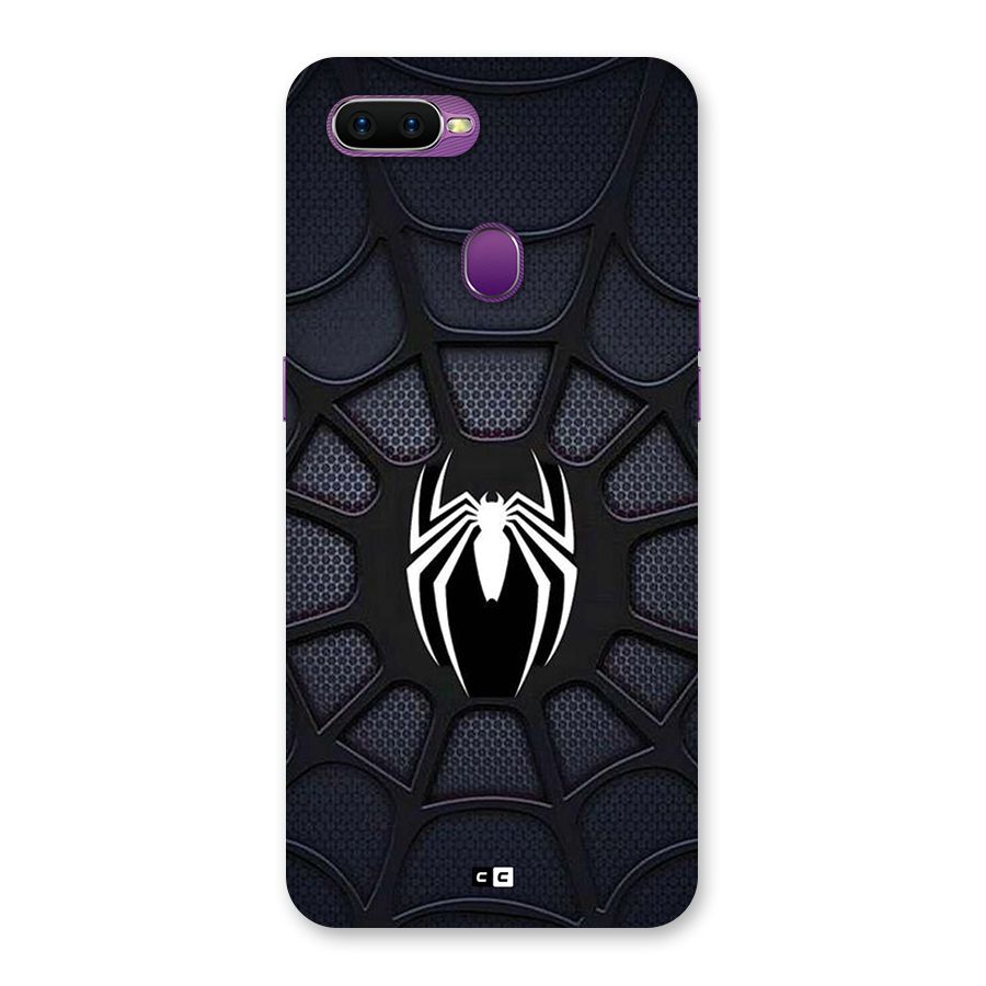 Black Web Back Case for Oppo F9