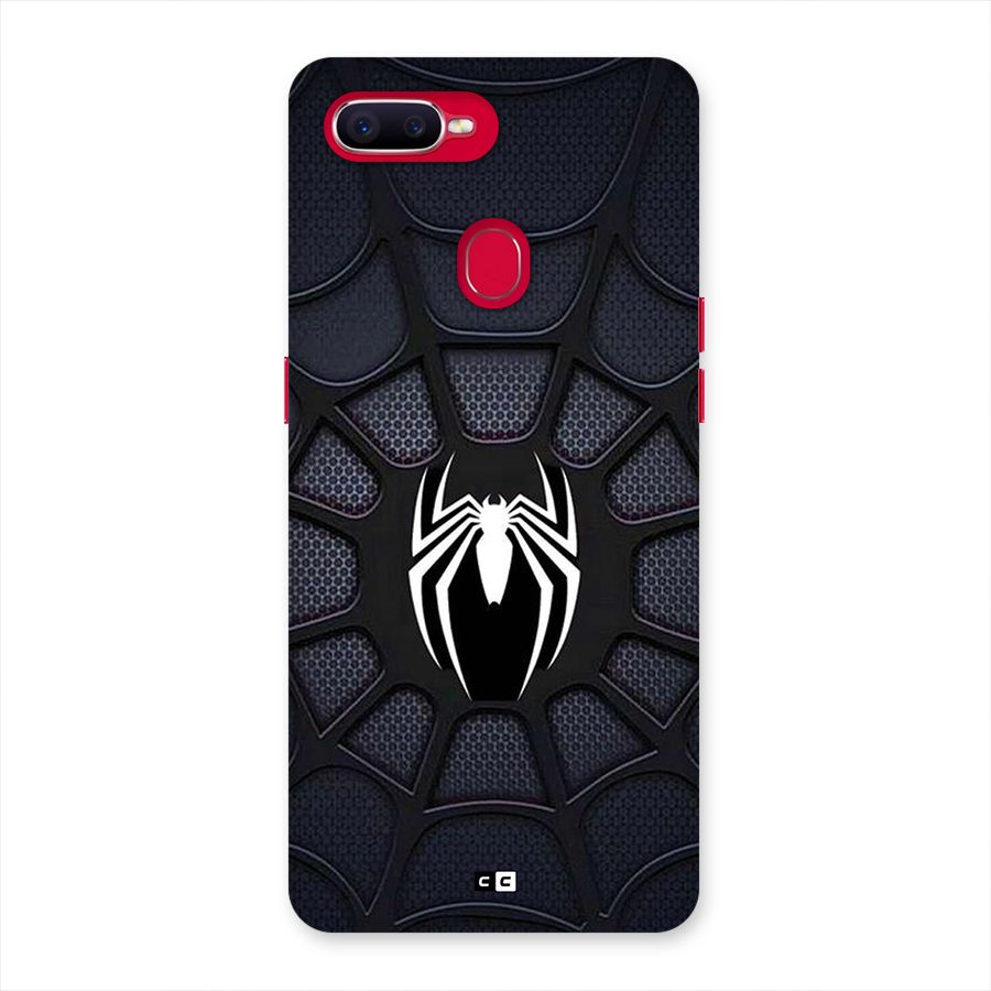 Black Web Back Case for Oppo F9 Pro