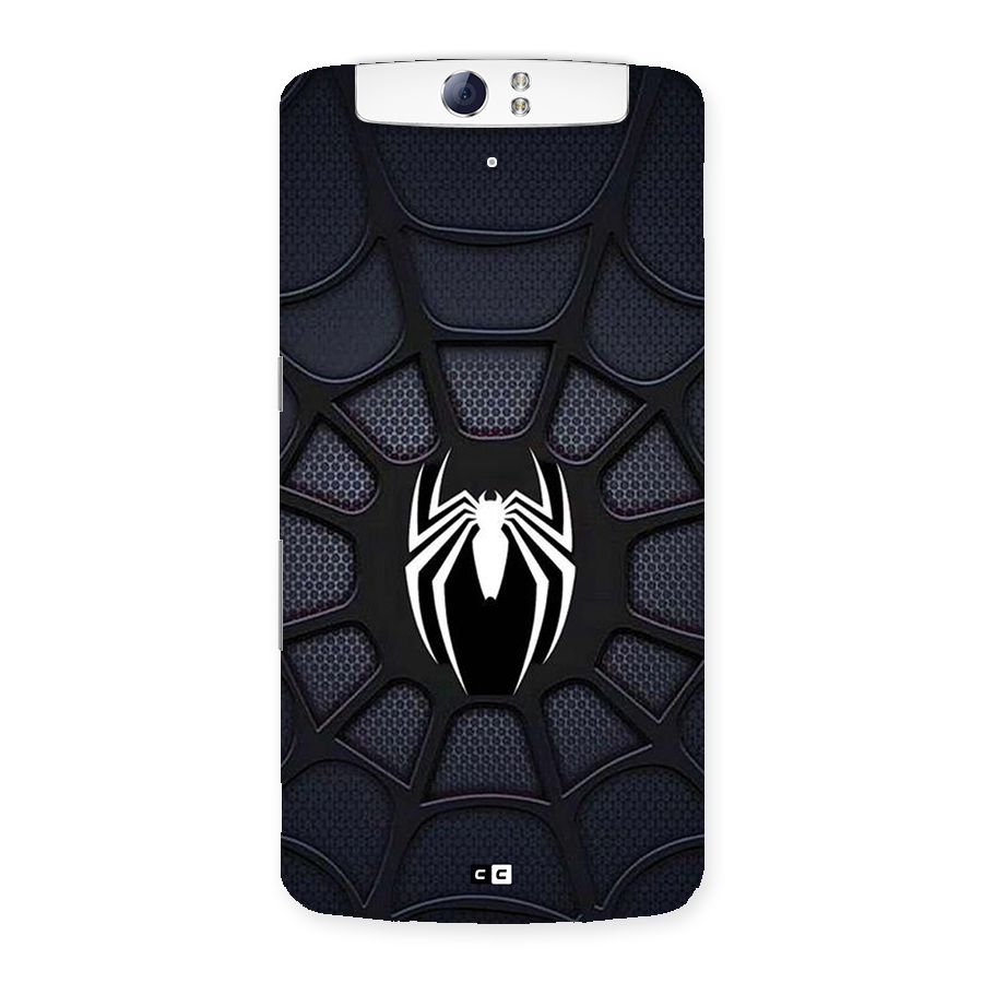 Black Web Back Case for Oppo N1