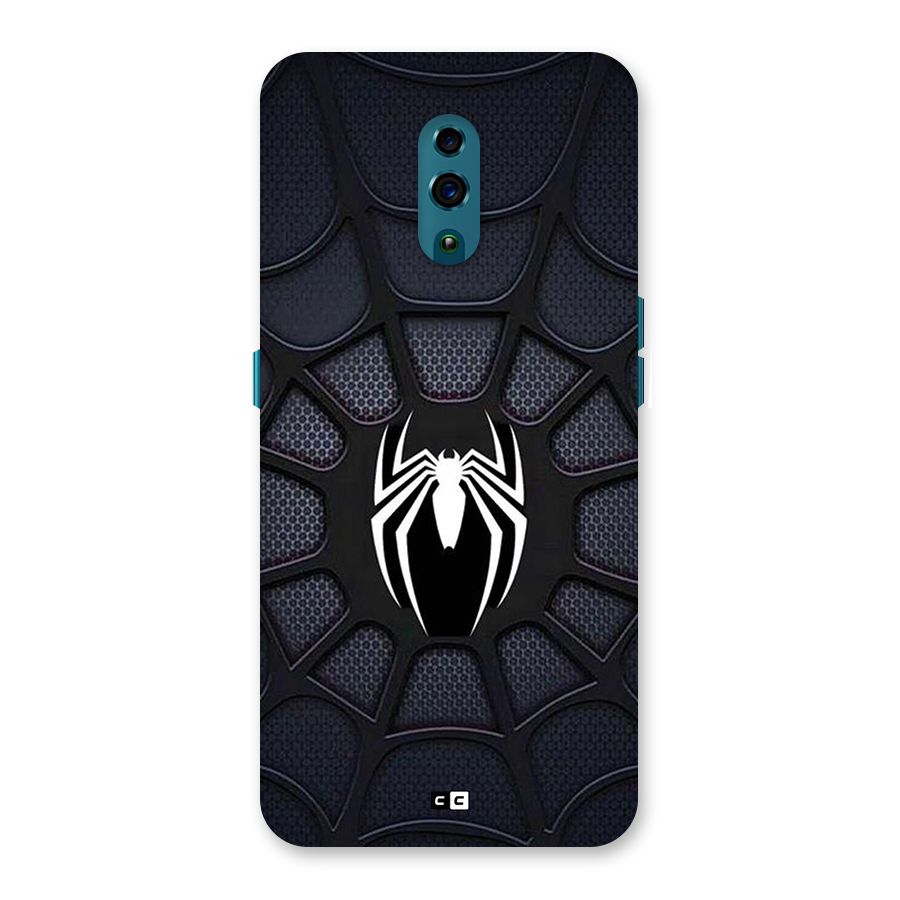 Black Web Back Case for Oppo Reno