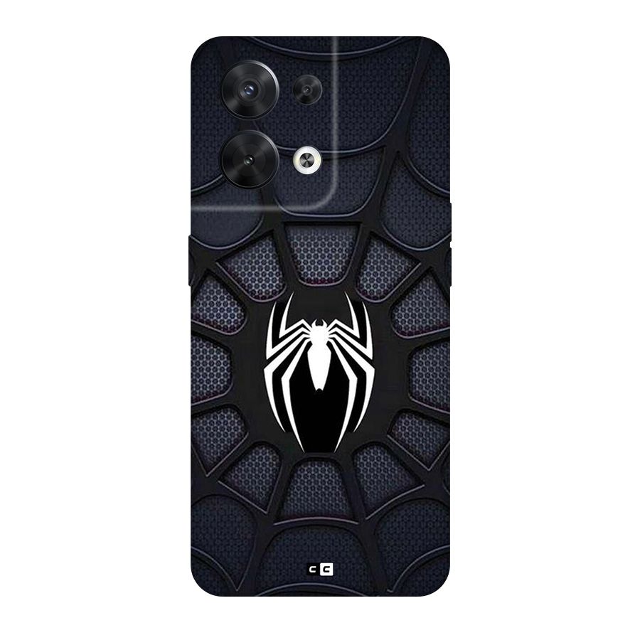 Black Web Back Case for Oppo Reno8 5G