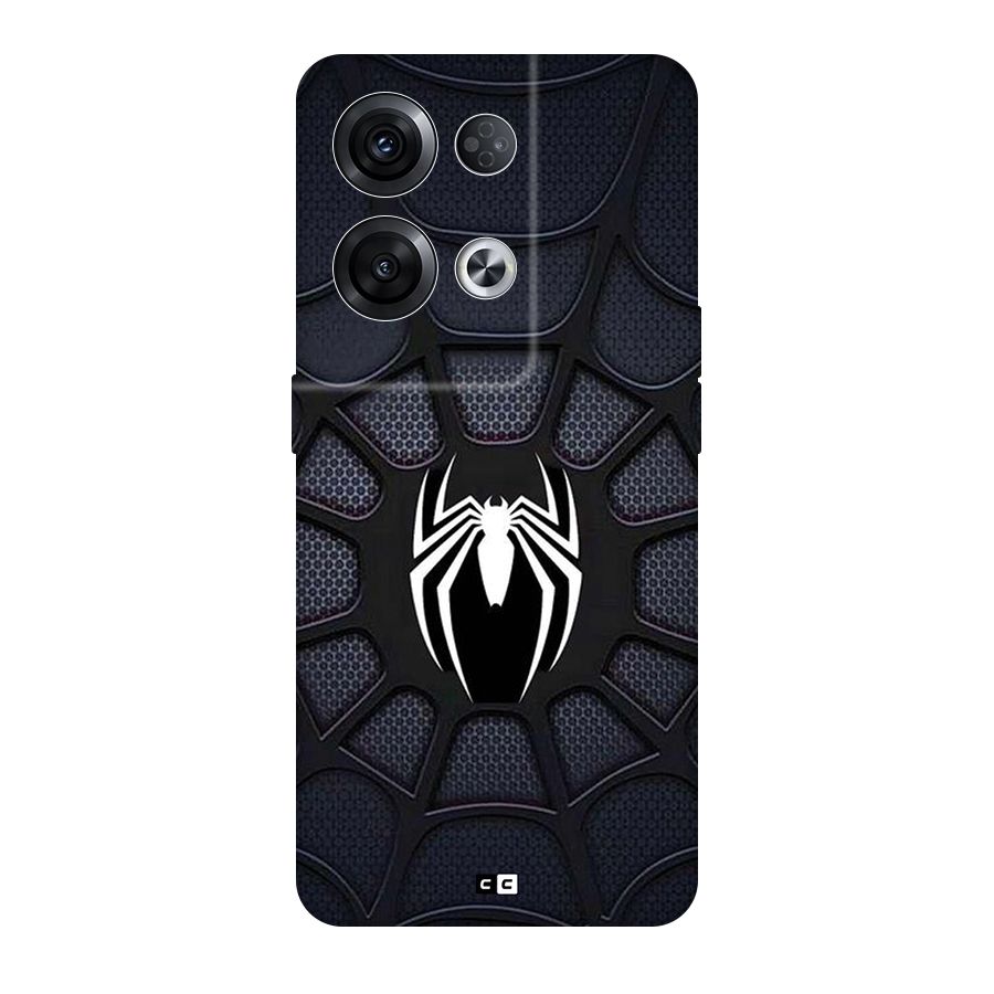Black Web Back Case for Oppo Reno8 Pro 5G