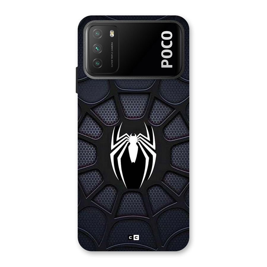 Black Web Back Case for Poco M3