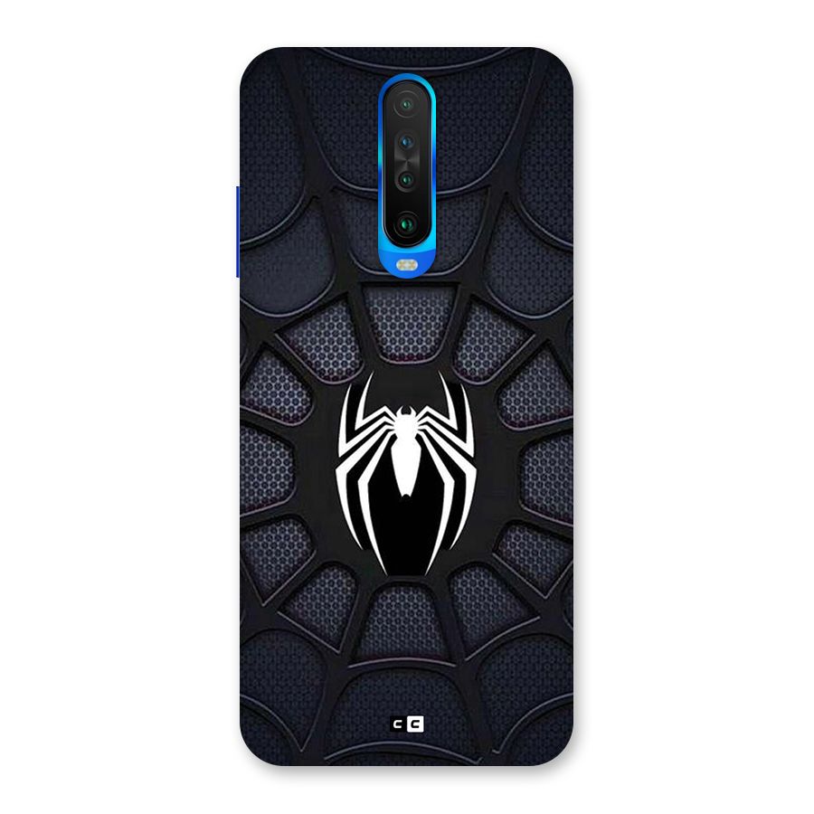 Black Web Back Case for Poco X2