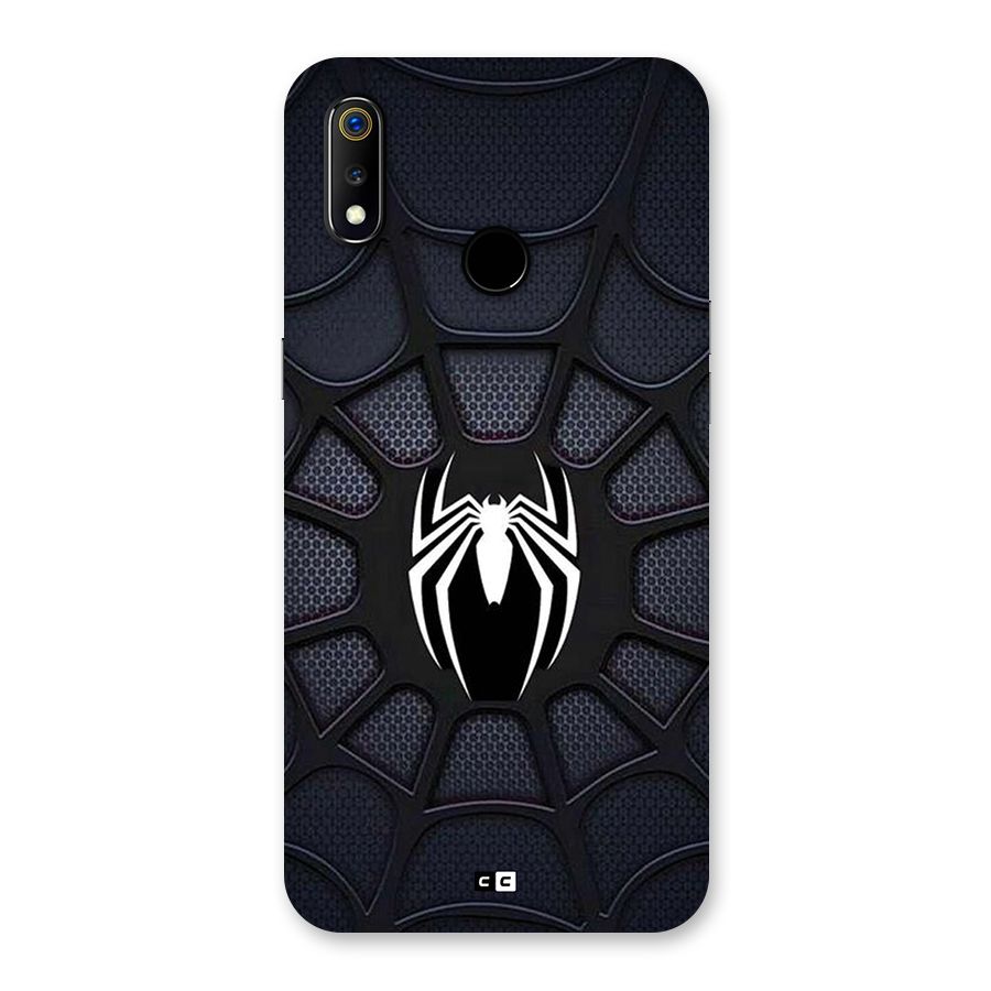 Black Web Back Case for Realme 3
