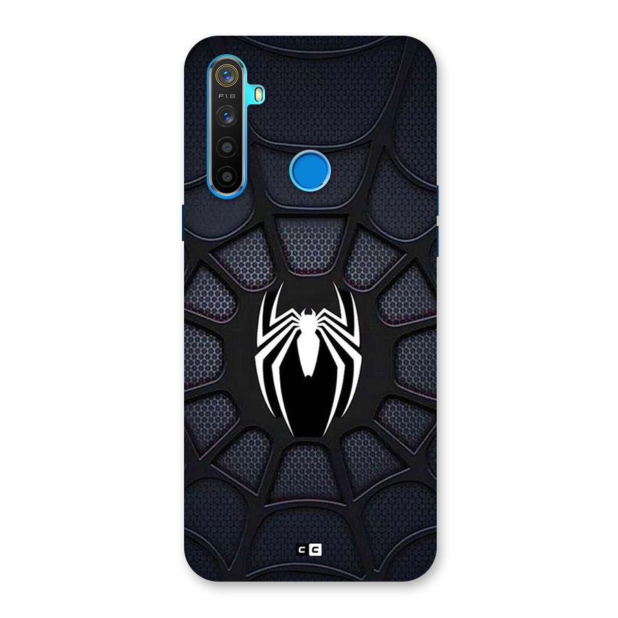 Black Web Back Case for Realme 5