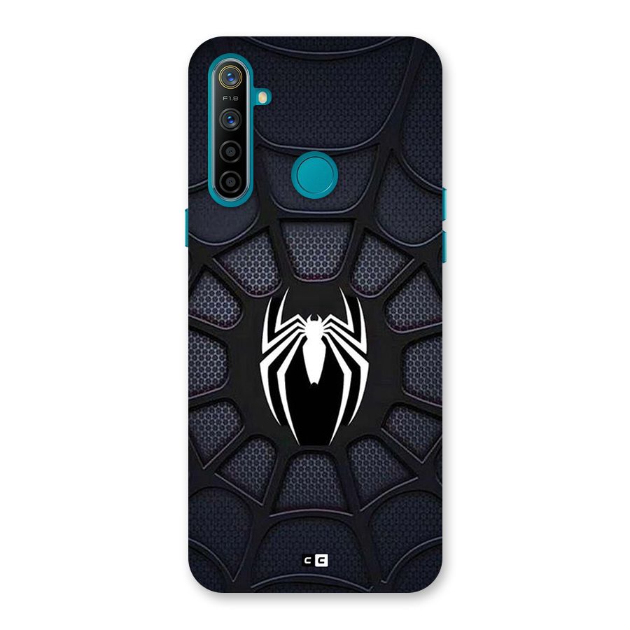 Black Web Back Case for Realme 5i