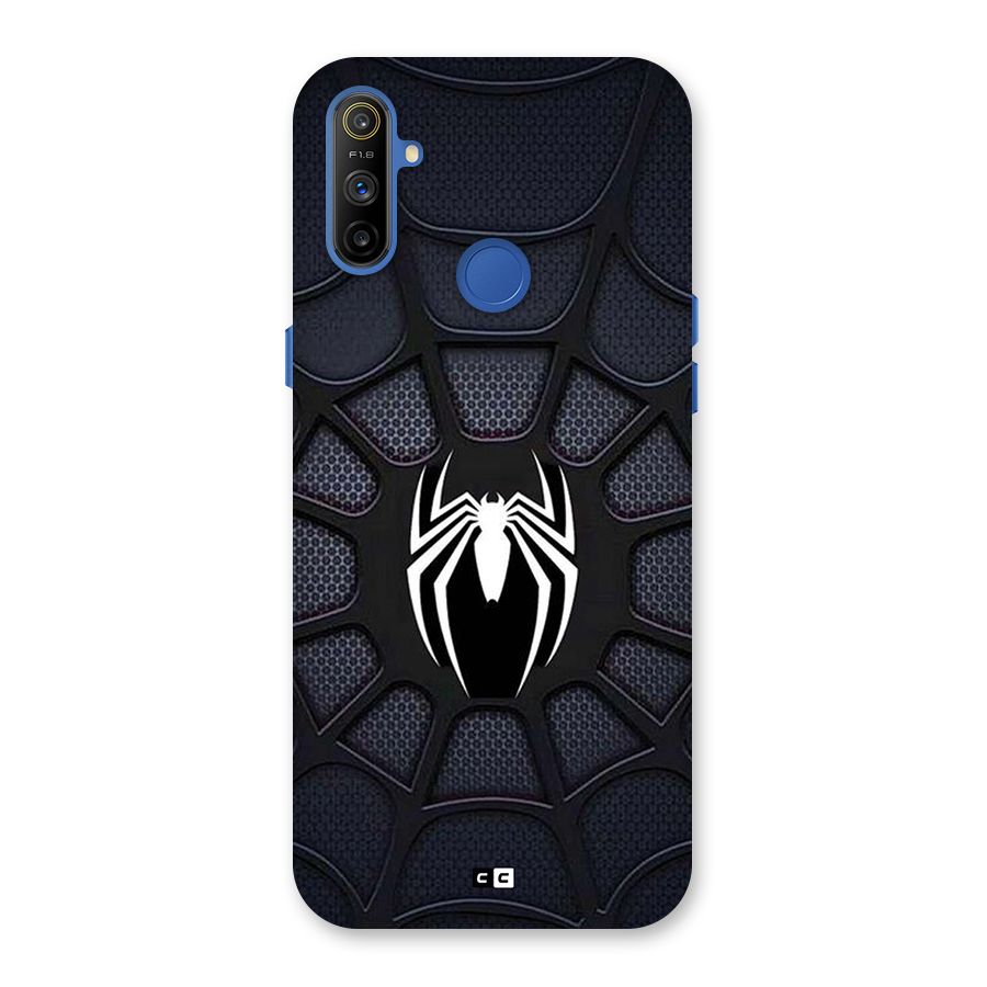 Black Web Back Case for Realme Narzo 10A