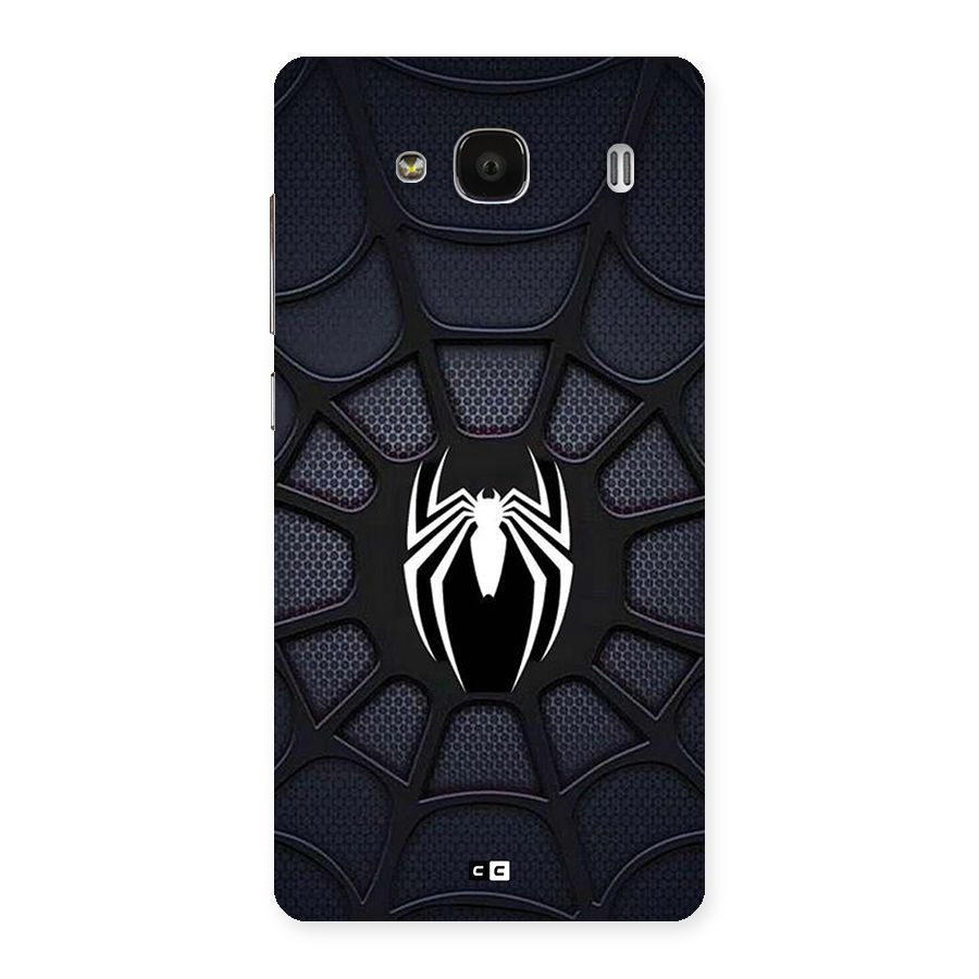 Black Web Back Case for Redmi 2 Prime