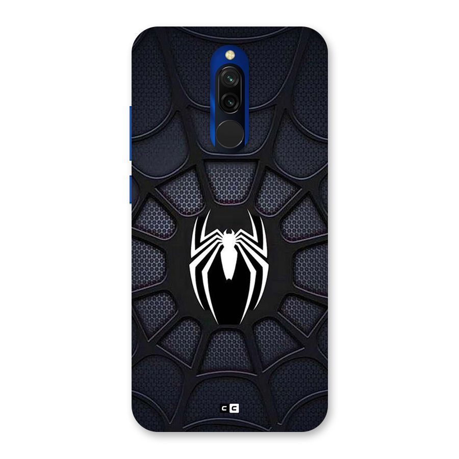 Black Web Back Case for Redmi 8