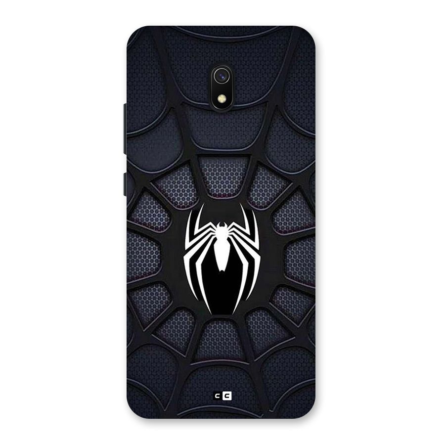 Black Web Back Case for Redmi 8A