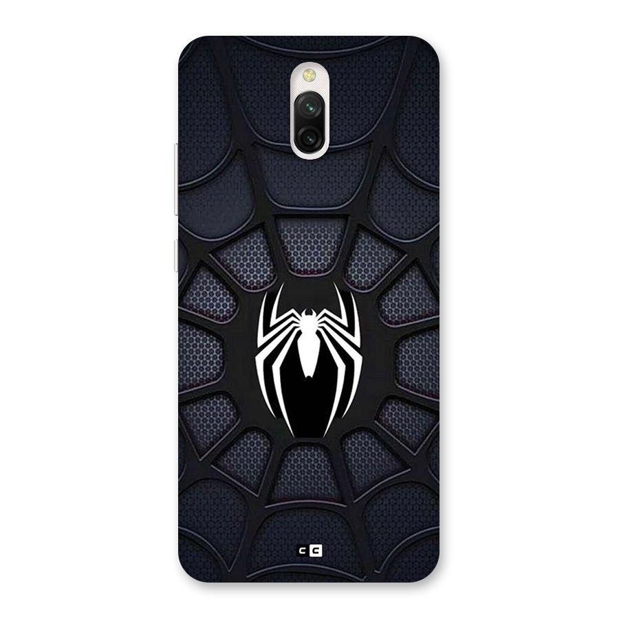 Black Web Back Case for Redmi 8A Dual