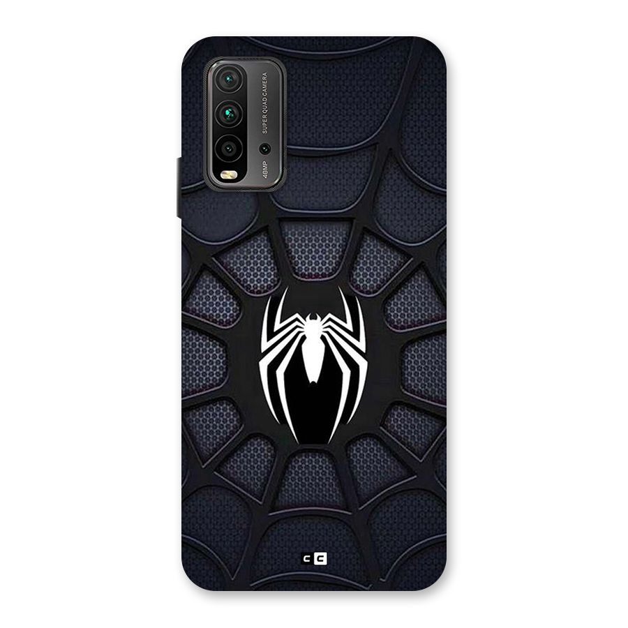 Black Web Back Case for Redmi 9 Power