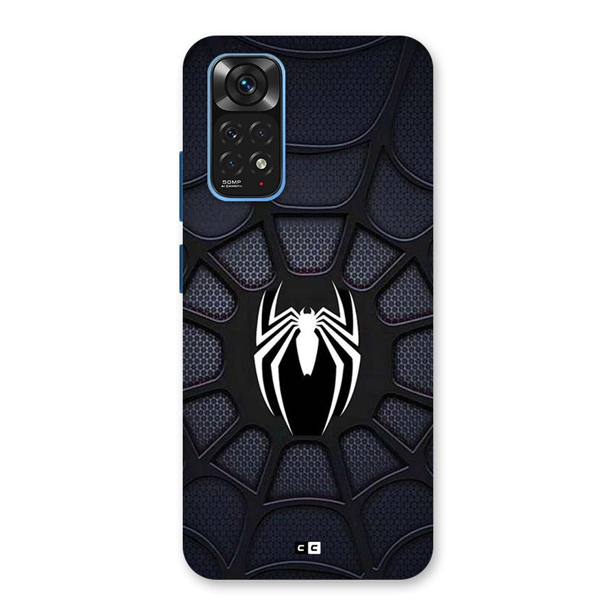 Black Web Back Case for Redmi Note 11S
