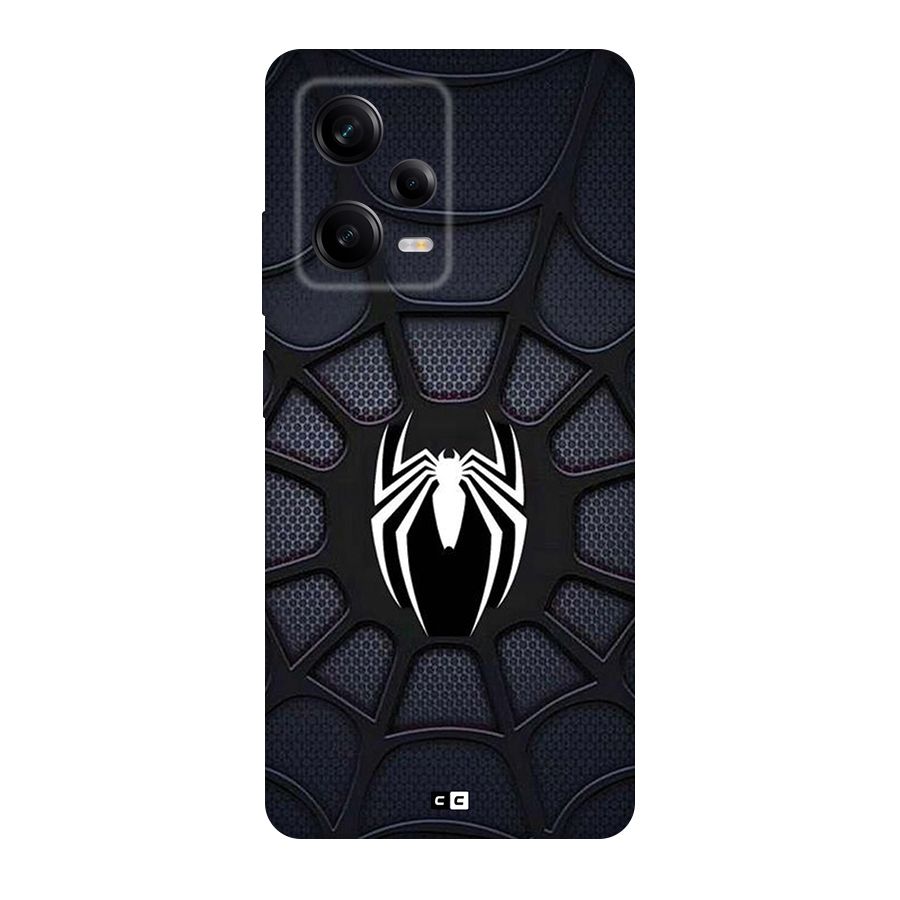 Black Web Back Case for Redmi Note 12 Pro