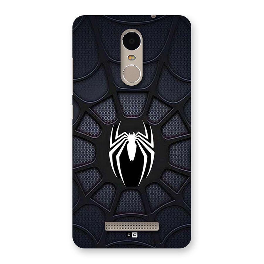 Black Web Back Case for Redmi Note 3