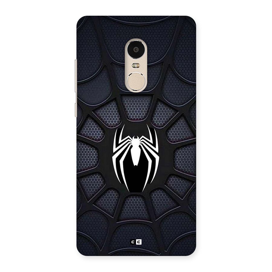 Black Web Back Case for Redmi Note 4