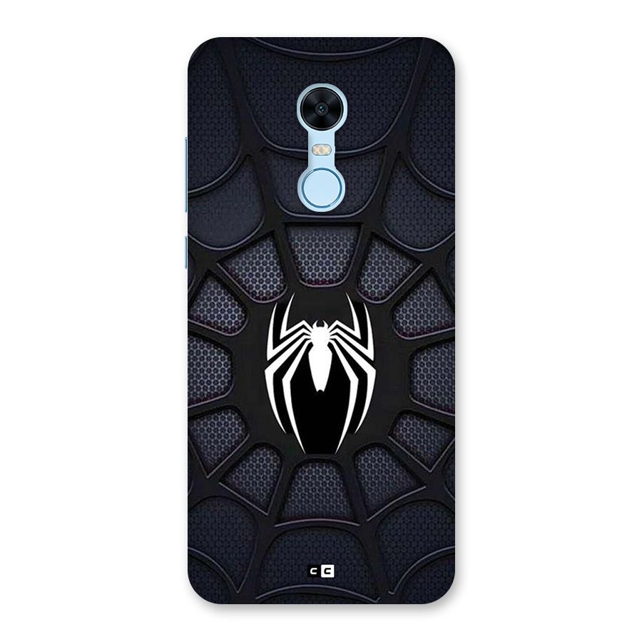 Black Web Back Case for Redmi Note 5