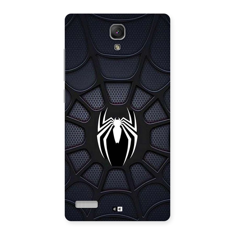 Black Web Back Case for Redmi Note Prime