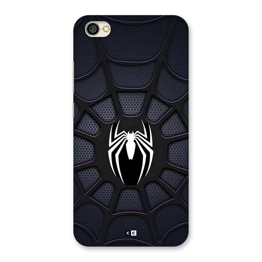 Black Web Back Case for Redmi Y1 Lite