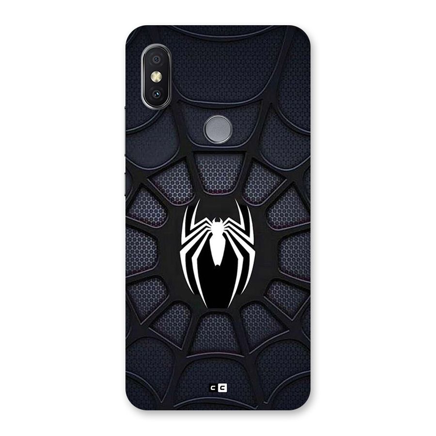 Black Web Back Case for Redmi Y2