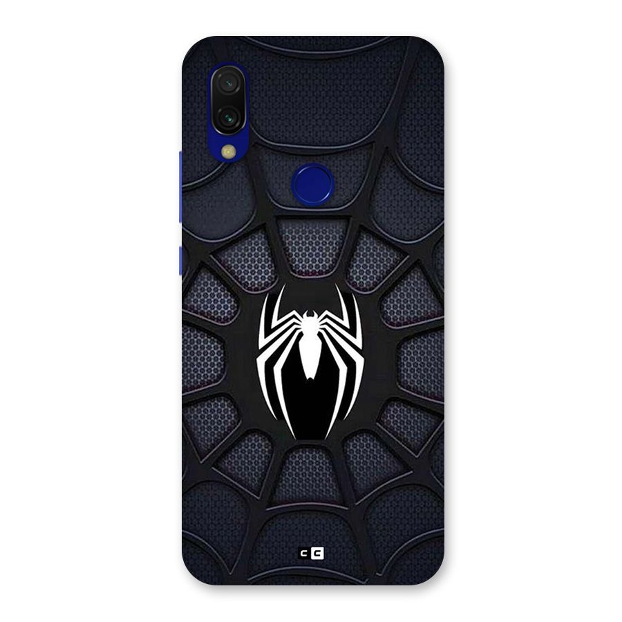 Black Web Back Case for Redmi Y3