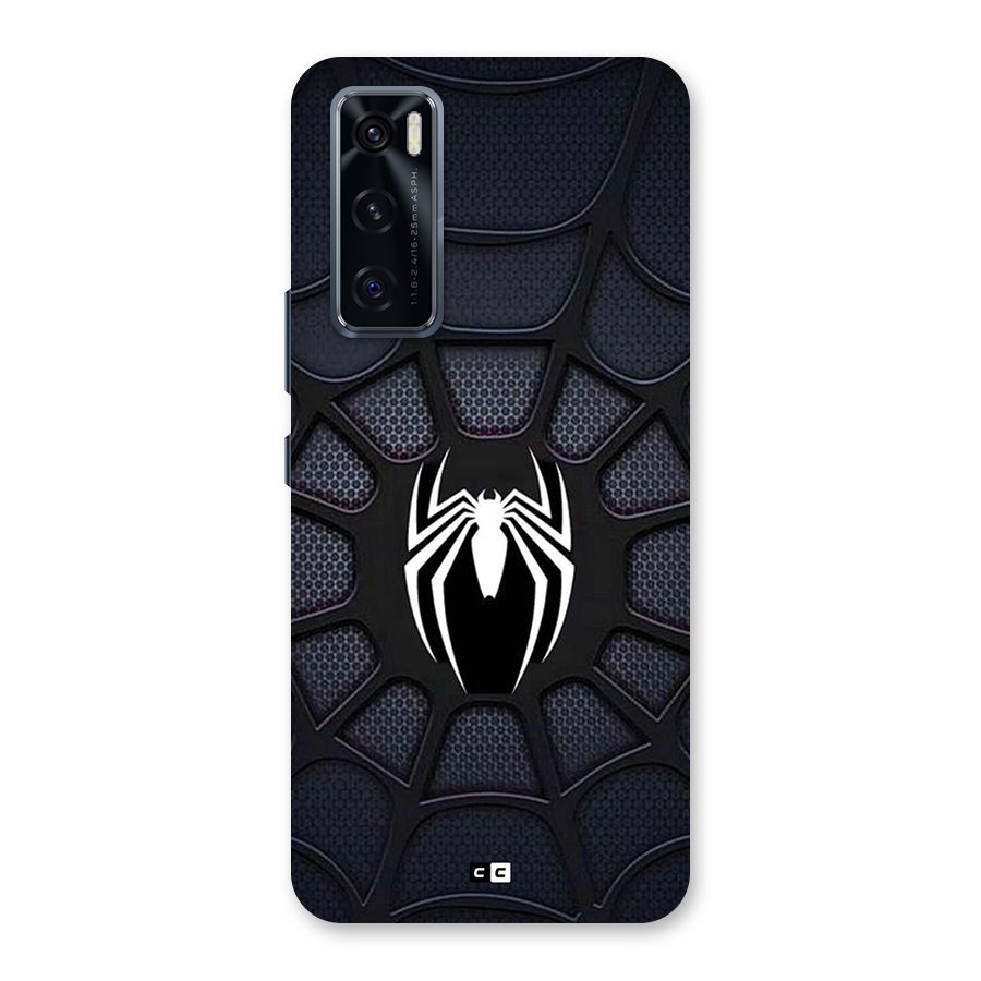 Black Web Back Case for Vivo V20 SE