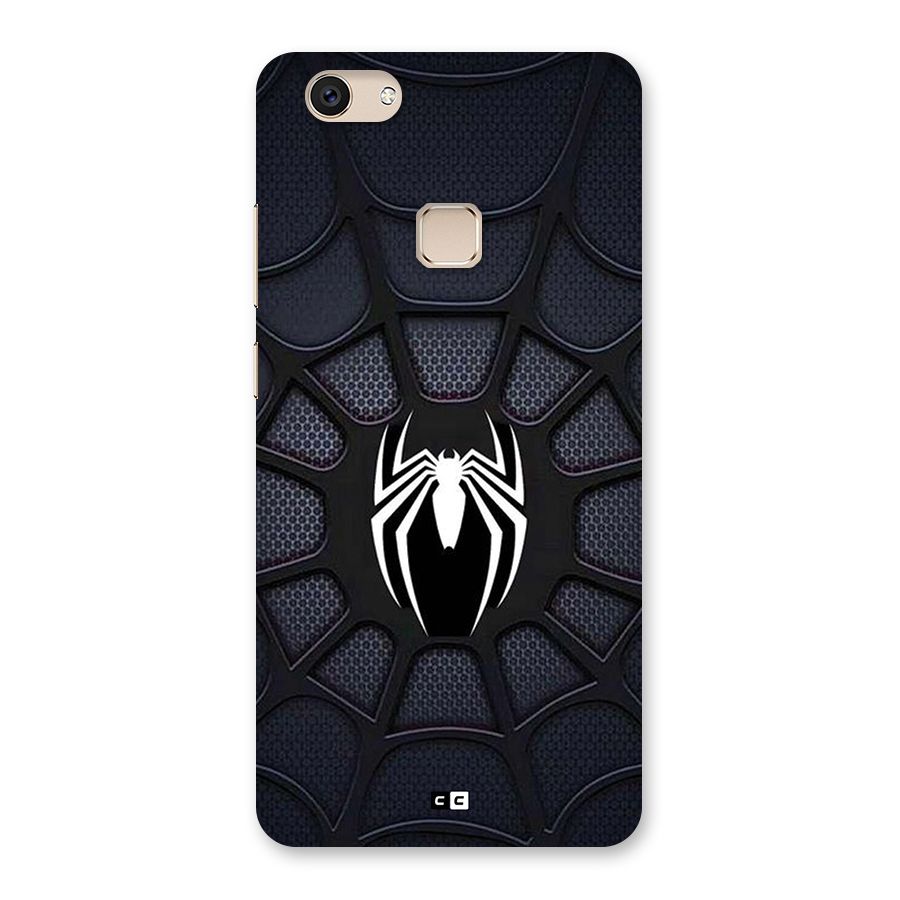 Black Web Back Case for Vivo V7