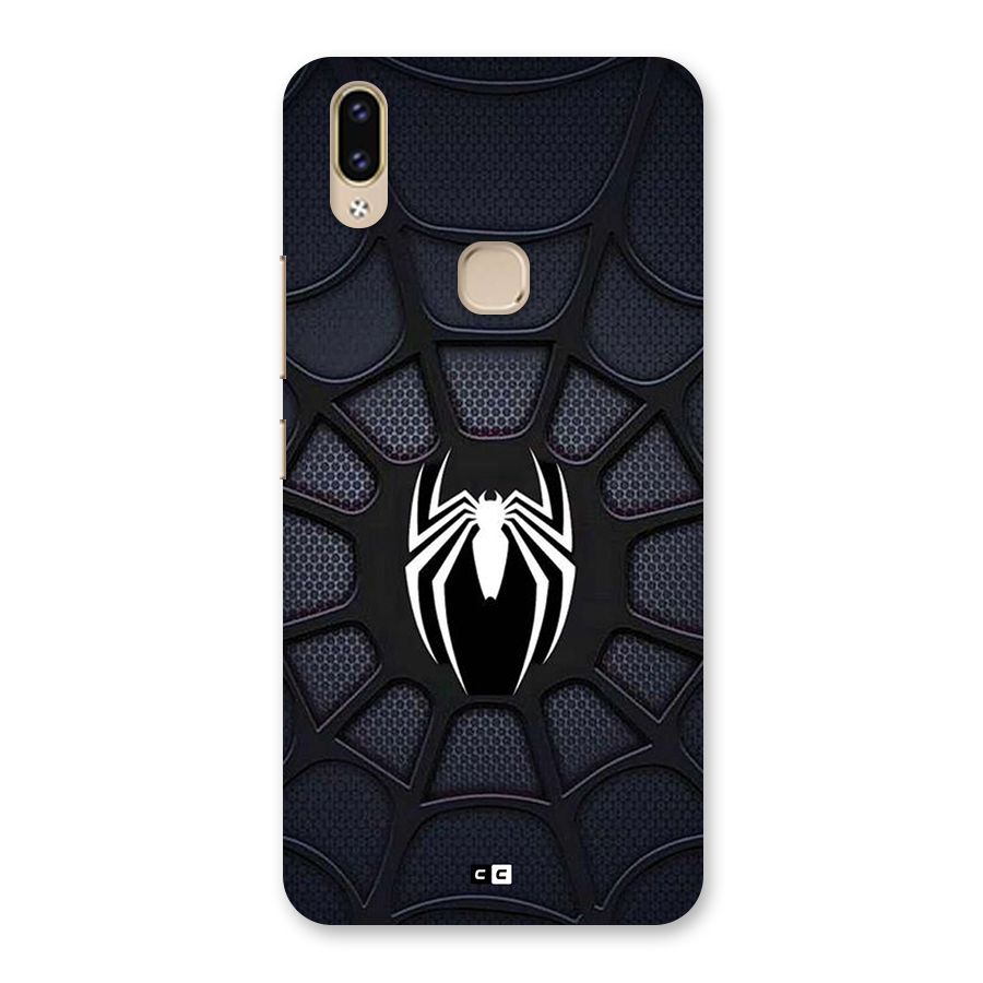 Black Web Back Case for Vivo V9 Youth