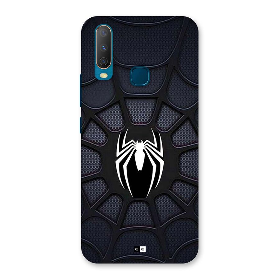 Black Web Back Case for Vivo Y11